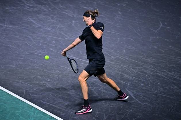 TENNIS : Rolex Paris Masters - Paris - 29 10 2025 Alexander Zverev ( Germany ) during the Rolex Paris Masters at Paris La Defense Arena on October 29, 2025 in Nanterre, France. (Photo by Federico Pestellini PSNewz ) ParisFrance  Copyright: xFedericoxPestellinix