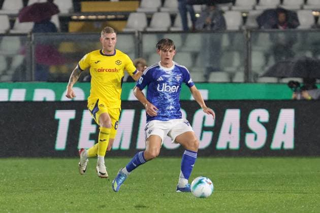 Como™s Nico Paz during the Serie A soccer match between Como and Verona at the Giuseppe Sinigaglia stadium in Como, north Italy - October 29, 2025 - Soccer.  Copyright: xAntonioxSaiai LaPressex