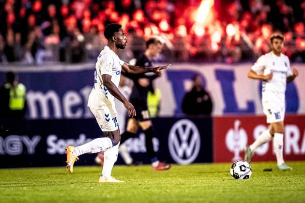 Fussball, Saison 2025 2026, DFB-Pokal, Vöhlinstadion Illertissen, 2. Runde, FV Illertissen - 1. FC Magdeburg, 29.10.2025 29.10.2025, Fussball, Saison 2025 2026, DFB-Pokal, Vöhlinstadion Illertissen, 2. Runde, FV Illertissen - 1. FC Magdeburg, Freisteller Einzelbild 15 Daniel Heber (1. FC Magdeburg) Foto: Lucca Fundel Illertissen Vöhlinstadion Bayern Deutschland