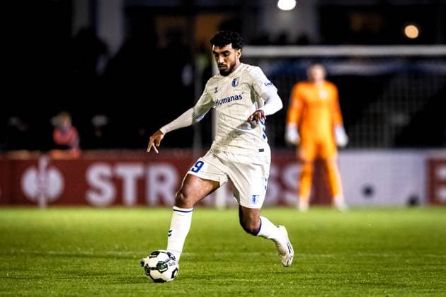 Fussball, Saison 2025 2026, DFB-Pokal, Vöhlinstadion Illertissen, 2. Runde, FV Illertissen - 1. FC Magdeburg, 29.10.2025 29.10.2025, Fussball, Saison 2025 2026, DFB-Pokal, Vöhlinstadion Illertissen, 2. Runde, FV Illertissen - 1. FC Magdeburg, Freisteller Einzelbild 29 Rayan Ghrieb (1. FC Magdeburg) Foto: Lucca Fundel Illertissen Vöhlinstadion Bayern Deutschland