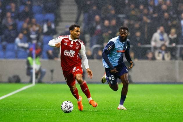 Le Havre Athletic Club v Stade Brestois 29 - Ligue 1 McDonald s 2025 2026 77 Kenny LALA (sb29) during the Ligue 1 McDonald s match between Le Havre and Brest at Stade Oceane on October 29, 2025 in Paris, France. Paris France  Copyright: xFEPx 776348175