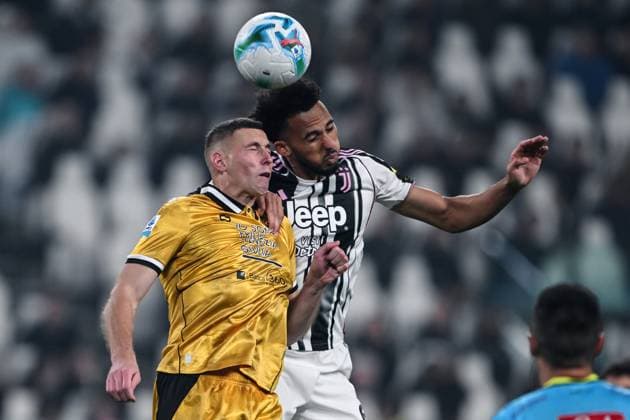Cm Torino 29 10 2025 - campionato di calcio serie A Juventus-Udinese foto Cristiano Mazzi Image nella foto: Lloyd Kelly-Jakub Piotrowski 