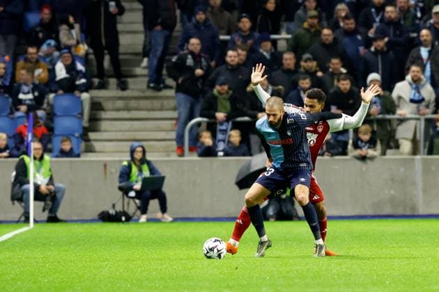 Le Havre Athletic Club v Stade Brestois 29 - Ligue 1 McDonald s 2025 2026 23 Thomas DELAINE (hac) during the Ligue 1 McDonald s match between Le Havre and Brest at Stade Oceane on October 29, 2025 in Paris, France. Paris France  Copyright: xFEPx 776348175