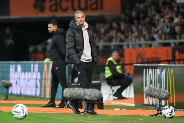 FC Lorient v Paris Saint-Germain - Ligue 1 McDonald s 2025 2026 Luis ENRIQUE (Entraineur PSG) during the Ligue 1 McDonald s match between Lorient and Paris at Stade du Moustoir on October 29, 2025 in Lorient, France. ( Lorient France  Copyright: xFEPx 776348176