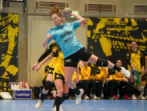 Julie Holm (Thueringer HC, 08) beim Sprungwurf Borussia Dortmund vs. Thueringer HC, Handball, 1. Bundesliga Frauen, 7. Spieltag, Saison 2025 2026, 29.10.2025 Borussia Dortmund vs. Thueringer HC, Handball, 1. Bundesliga Frauen, 7. Spieltag, Saison 2025 2026, 29.10.2025 Dortmund Copyright: xEibner-Pressefoto DamianxKruczynx EP_DKI