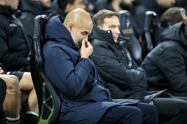 Carabao Cup Last 16 Swansea City v Manchester City Manchester City Manager Pep Guardiola during the Carabao Cup Last 16 Swansea City vs Manchester City at Swansea.com Stadium, Swansea, United Kingdom, 29th October 2025 (Photo by Andrew Lewis News Images) Swansea Swansea.com Stadium West Glamorgan United Kingdom Copyright: xAndrewxLewis NewsxImagesx