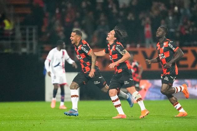 FC Lorient v Paris Saint-Germain - Ligue 1 McDonald s 2025 2026 02 Igor SILVA DE ALMEIDA (fcl) - 06 Laurent ABERGEL (fcl) during the Ligue 1 McDonald s match between Lorient and Paris at Stade du Moustoir on October 29, 2025 in Lorient, France. ( Lorient France  Copyright: xFEPx 776348176