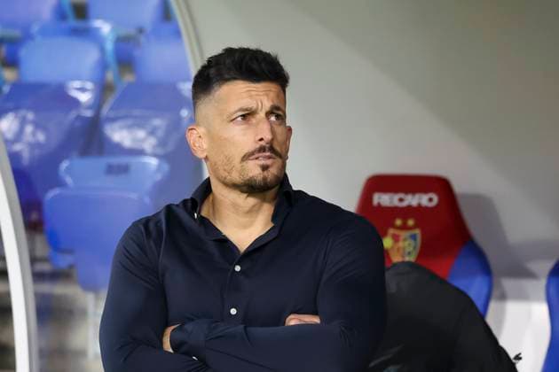 Dennis Hediger (FC Zürich, Interimstrainer) , Schweiz, Fussball, Super League, 11.Spieltag, 2025 2026, FC Basel 1893 vs. FC Zürich, 29.10.2025, Sankt Jakob Park, Basel, Schweiz Basel Sankt Jakob Park Kanton Basel Stadt Schweiz Copyright: xGrantxHubbsx