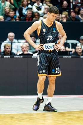 29.10.2025, xomx, Basketball BKT EuroCup 2025 2026, NINERS Chemnitz - ratiopharm ulm v.l. Diego Garavaglia (Ratiopharm Ulm). Einzelbild, Freisteller, Chemnitz