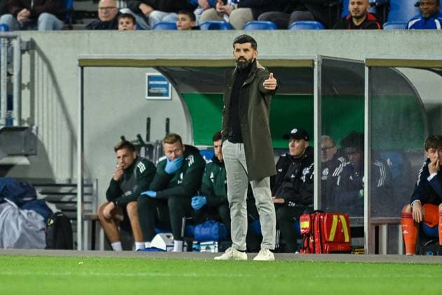 29.10.2025, Fussball, DFB-Pokal, 2. Runde, Saison 2025 2026, FC Schalke 04 - SV Darmstadt 98, Trainer Miron Muslic (FC Schalke 04) xRHR-FOTO YYx Copyright: KROEGER RHR-FOTOx RHR-FOTO YY