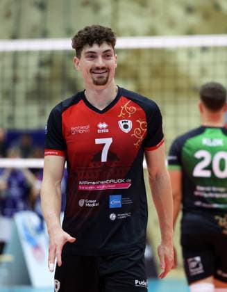 BAU 29.10.2025 Ludwigsburg Volleyball Barock Volleys MTV Ludwigsburg vs. ASV Dachau, Tim Köpfli (LB)