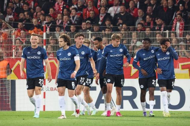 DEU, DFB-POkal, 1.FC Union vs. Bielefeld, 29.10.2025, Stadion Alte Foersterei, Berlin, DEU, DFB-POkal, 1.FC Union vs. Bielefeld, im Bild: DFL - regulations prohibit any use of Photographs as image sequences and or quasi-video