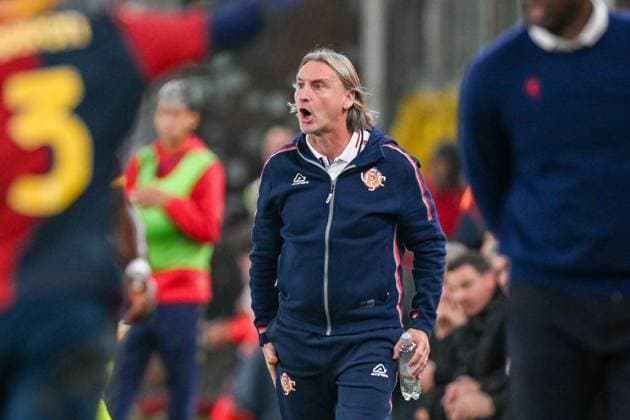 Cremonese s head coach Davide Nicola during the Serie A soccer match between Genoa and Cremonese at the Luigi Ferraris Stadium in Genoa, Italy - Wednesday 29, October 19, 2025. - Soccer .  Copyright: xTanoxPecoraro LaPressex