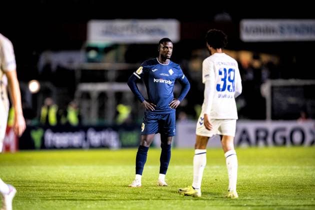 29.10.2025, Fussball, Saison 2025 2026, DFB-Pokal, Vöhlinstadion Illertissen, 2. Runde, FV Illertissen - 1. FC Magdeburg, 9 Mussa Fofanah (FV Illertissen) Illertissen Vöhlinstadion Bayern Deutschland xRHR-FOTO LFx Copyright: RHR-FOTOx RHR-FOTO LF