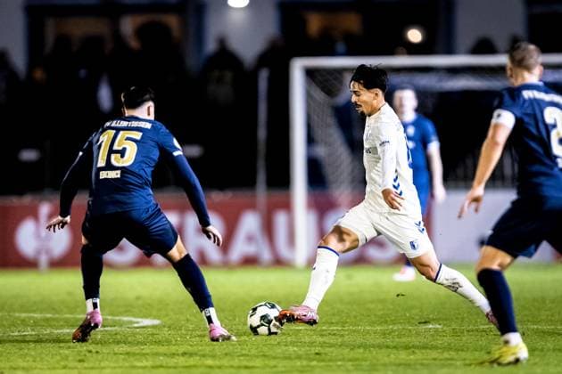 29.10.2025, Fussball, Saison 2025 2026, DFB-Pokal, Vöhlinstadion Illertissen, 2. Runde, FV Illertissen - 1. FC Magdeburg, 8 Laurin Ulrich (1. FC Magdeburg) Illertissen Vöhlinstadion Bayern Deutschland xRHR-FOTO LFx Copyright: RHR-FOTOx RHR-FOTO LF