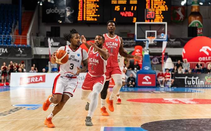 LUBLIN 29.10.2025 KOSZYKOWKA FIBA EUROPE CUP 2025 PGE START LUBLIN - UCAM MURCIA CB BASKETBALL FIBA EUROPE CUP 2025 IN LUBLIN PGE START LUBLIN VS. UCAM MURCIA CB N Z JORDAN WRIGHT ¨ FOT. MATEUSZ MICHALEWSKI NEWSPIX.PL --- newspix.pl POLAND OUT! 