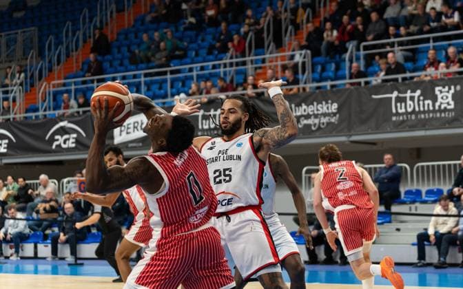 LUBLIN 29.10.2025 KOSZYKOWKA FIBA EUROPE CUP 2025 PGE START LUBLIN - UCAM MURCIA CB BASKETBALL FIBA EUROPE CUP 2025 IN LUBLIN PGE START LUBLIN VS. UCAM MURCIA CB N Z BRYAN GRIFFIN, DEVONTAE CACOK¨ FOT. MATEUSZ MICHALEWSKI¨ FOT. MATEUSZ MICHALEWSKI NEWSPIX.PL --- newspix.pl POLAND OUT! 