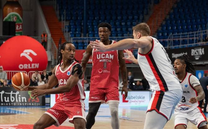 LUBLIN 29.10.2025 KOSZYKOWKA FIBA EUROPE CUP 2025 PGE START LUBLIN - UCAM MURCIA CB BASKETBALL FIBA EUROPE CUP 2025 IN LUBLIN PGE START LUBLIN VS. UCAM MURCIA CB N Z MICHAEL FORREST¨ FOT. MATEUSZ MICHALEWSKI NEWSPIX.PL --- newspix.pl POLAND OUT! 