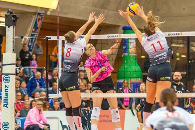29.10.25 Allianz MTV Stuttgart - Dresdner SC Deutschland, Stuttgart, 29.10.2025, Volleyball, Frauen, Bundesliga, Saison 2025 2026, Allianz MTV Stuttgart - Dresdner SC (3:0): Pauline Martin (Allianz MTV Stuttgart).