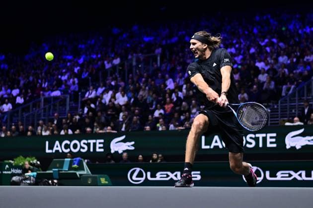 TENNIS : Rolex Paris Masters - Paris - 29 10 2025 Alexander Zverev ( Germany ) during the Rolex Paris Masters at Paris La Defense Arena on October 29, 2025 in Nanterre, France. (Photo by Federico Pestellini PSNewz ) ParisFrance  Copyright: xFedericoxPestellinix