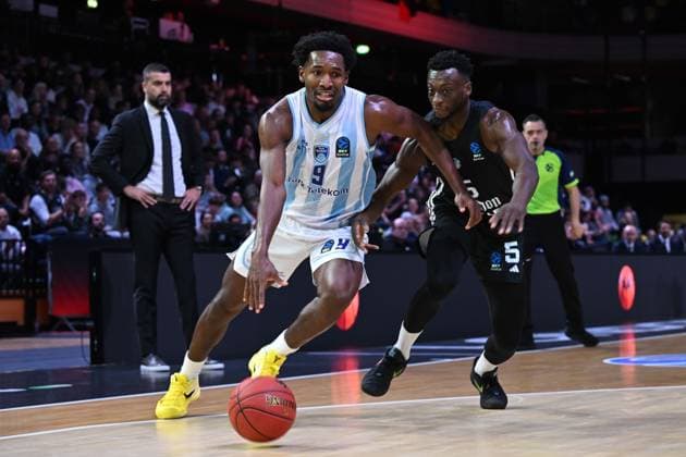 London Lions v Turk Telekom Ankara - EuroCup LONDON, UNITED KINGDOM - OCTOBER 29: Jaleen Smith of Turk Telekom Ankara competes during the fifth week of the Basketball BKT EuroCup between Turk Telekom and London Lions at Copper Box Arena in London, UK on October 29, 2025. Rasid Necati Aslim Anadolu London United Kingdom. Editorial use only. Please get in touch for any other usage.  Copyright: x2025xAnadoluxRasidxNecatixAslimx