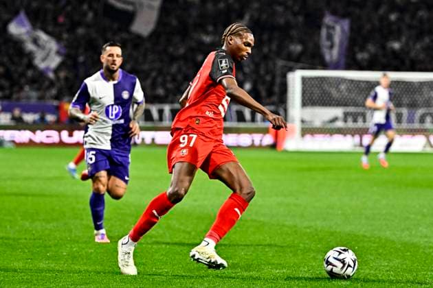 FOOTBALL : Toulouse vs Rennes - 10eme Journee de Ligue 1 McDonald S - Toulouse - 29 10 2025 Jeremy Jacquet (sr) Toulouse  Copyright: xThierryxBretonx