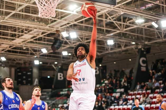 BASKET - Basket FIBA Europe Cup - UNA Hotels Reggio Emilia vs KK Cibona Tomas Woldetensae (Unahotels Reggio Emilia) during UNA Hotels Reggio Emilia vs KK Cibona, Basketball FIBA Europe Cup match in Reggio Emilia, Italy, October 29 2025 Reggio Emilia Italy  Copyright: xIPAxSport ABACAx