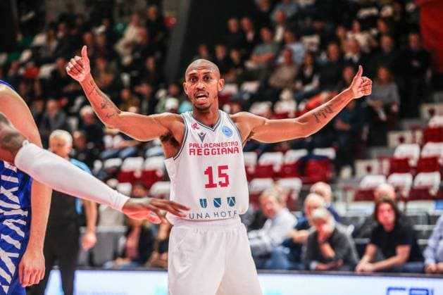 BASKET - Basket FIBA Europe Cup - UNA Hotels Reggio Emilia vs KK Cibona Jamar Smith (Unahotels REggio Emilia) during UNA Hotels Reggio Emilia vs KK Cibona, Basketball FIBA Europe Cup match in Reggio Emilia, Italy, October 29 2025 Reggio Emilia Italy  Copyright: xIPAxSport ABACAx