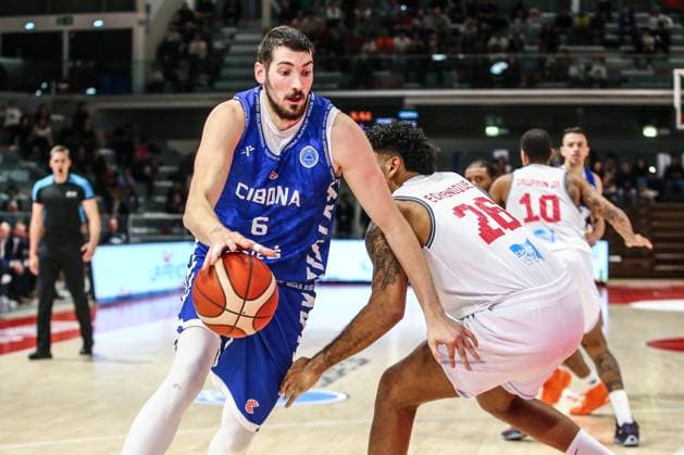 BASKET - Basket FIBA Europe Cup - UNA Hotels Reggio Emilia vs KK Cibona Matej Ruban (KK Cibona) during UNA Hotels Reggio Emilia vs KK Cibona, Basketball FIBA Europe Cup match in Reggio Emilia, Italy, October 29 2025 Reggio Emilia Italy  Copyright: xIPAxSport ABACAx
