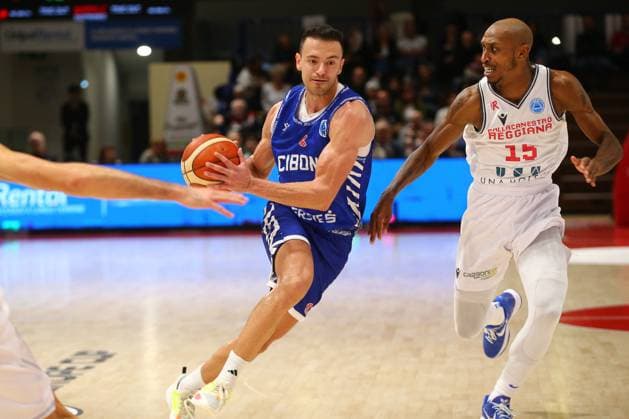 BASKET - Basket FIBA Europe Cup - UNA Hotels Reggio Emilia vs KK Cibona Zan Sisko (KK Cibona) during UNA Hotels Reggio Emilia vs KK Cibona, Basketball FIBA Europe Cup match in Reggio Emilia, Italy, October 29 2025 Reggio Emilia Italy  Copyright: xIPAxSport ABACAx