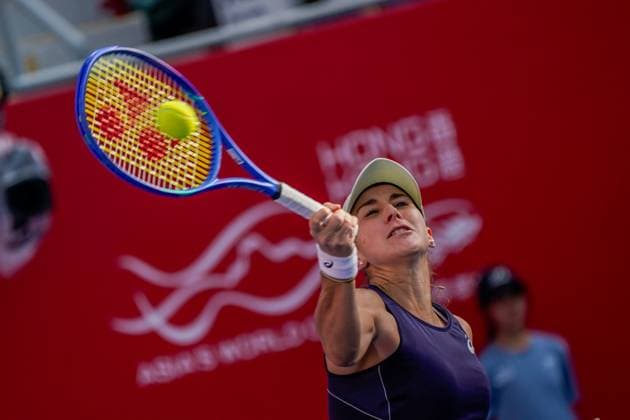 Hong Kong Tennis Open - Day 6 Swiss tennis player Belinda Bencic during a match at the Hong Kong Tennis Open on October 30, 2025 in Hong Kong. (Photo by Vernon Yuen Nexpher Images) Hong Kong