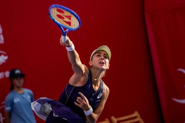 Hong Kong Tennis Open - Day 6 Swiss tennis player Belinda Bencic during a match at the Hong Kong Tennis Open on October 30, 2025 in Hong Kong. (Photo by Vernon Yuen Nexpher Images) Hong Kong