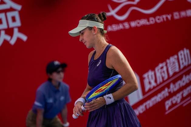 Hong Kong Tennis Open - Day 6 Swiss tennis player Belinda Bencic during a match at the Hong Kong Tennis Open on October 30, 2025 in Hong Kong. (Photo by Vernon Yuen Nexpher Images) Hong Kong