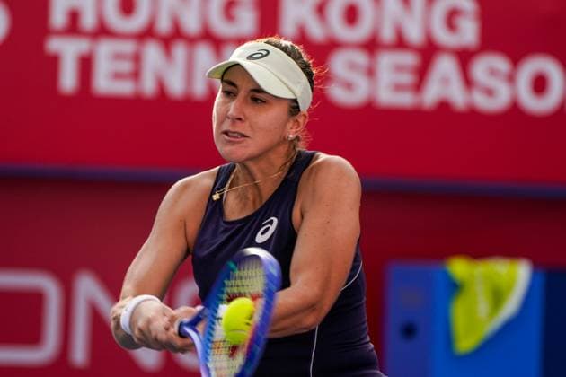 Hong Kong Tennis Open - Day 6 Swiss tennis player Belinda Bencic during a match at the Hong Kong Tennis Open on October 30, 2025 in Hong Kong. (Photo by Vernon Yuen Nexpher Images) Hong Kong
