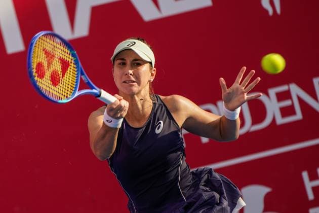 Hong Kong Tennis Open - Day 6 Swiss tennis player Belinda Bencic during a match at the Hong Kong Tennis Open on October 30, 2025 in Hong Kong. (Photo by Vernon Yuen Nexpher Images) Hong Kong