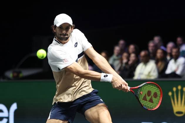 ROLEX PARIS MASTERS TENNIS 2025 Thierry Larret MAXPPP - Nanterre (92) 30 10 2025 Thierry Larret Maxppp. Tennis. Rolex Paris Masters. Paris La Defense, Nanterre (92). Du 25 octobre au 2 novembre 2025. Jeudi 30 octobre 2025. Cameron NORRIE vs Valentin VACHEROT (MON) Nanterre (92) PARIS LA DEFENSE ARENA ILE DE FRANCE FRANCE  Copyright: xMAXPPPxThierryxLarretx TLR202510303804 TLR202510303804
