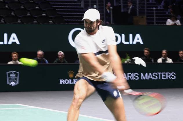 ROLEX PARIS MASTERS TENNIS 2025 Thierry Larret MAXPPP - Nanterre (92) 30 10 2025 Thierry Larret Maxppp. Tennis. Rolex Paris Masters. Paris La Defense, Nanterre (92). Du 25 octobre au 2 novembre 2025. Jeudi 30 octobre 2025. Cameron NORRIE vs Valentin VACHEROT (MON) Nanterre (92) ILE DE FRANCE FRANCE  Copyright: xMAXPPPxThierryxLarretx TLR202510303808 TLR202510303808
