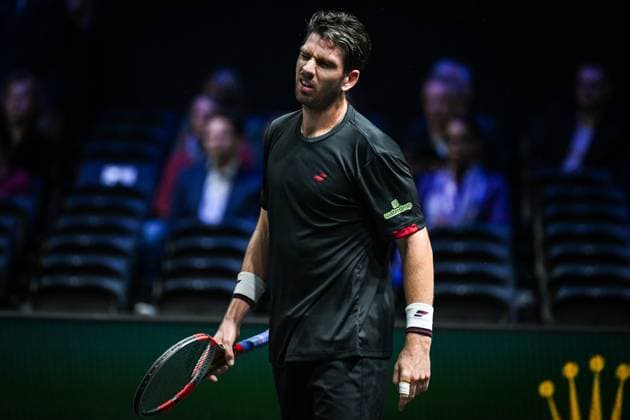 October 30, 2025, Nanterre, France, France: Cameron NORRIE of Great Britain looks dejected during the fourth day of the Rolex Paris Masters 1000 tennis tournament at Accor Arena on October 30, 2025 in Nanterre near Paris, France. Nanterre France - ZUMAm308 20251030_zsp_m308_006 Copyright: xMatthieuxMirvillex