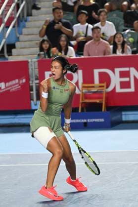 Hong Kong Tennis Open - Day 6 Filipino tennis player Alexandra Eala during a match at the Hong Kong Tennis Open on October 30, 2025 in Hong Kong. (Photo by Kobe Li Nexpher Images) Hong Kong
