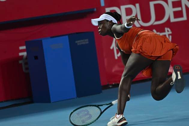 Hong Kong Tennis Open - Day 6 Canadian tennis player Victoria Mboko during a match at the Hong Kong Tennis Open on October 30, 2025 in Hong Kong. (Photo by Kobe Li Nexpher Images) Hong Kong