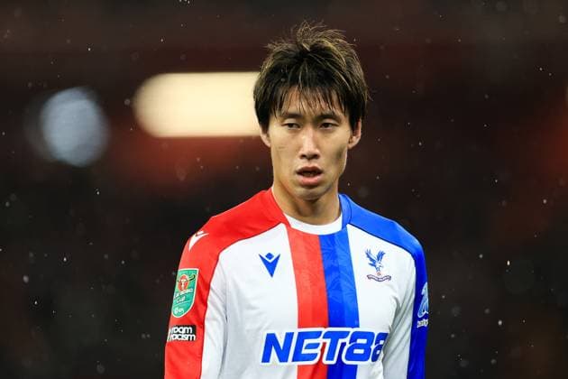Liverpool, England, 29th October 2025. Daichi Kamada of Crystal Palace looks on during the Liverpool vs Crystal Palace Carabao Cup match at Anfield, Liverpool. Picture credit should read: Jessica Hornby Sportimage EDITORIAL USE ONLY. No use with unauthorised audio, video, data, fixture lists, club league logos or live services. Online in-match use limited to 120 images, no video emulation. No use in betting, games or single club league player publications. SPI_130_JH_Liverpool_Crystal_Palace SPI-4246-0130
