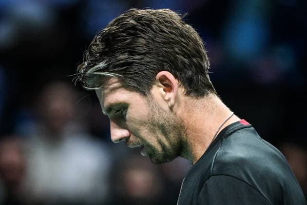 October 30, 2025, Nanterre, France, France: Cameron NORRIE of Great Britain during the fourth day of the Rolex Paris Masters 1000 tennis tournament at Accor Arena on October 30, 2025 in Nanterre near Paris, France. Nanterre France - ZUMAm308 20251030_zsp_m308_015 Copyright: xMatthieuxMirvillex