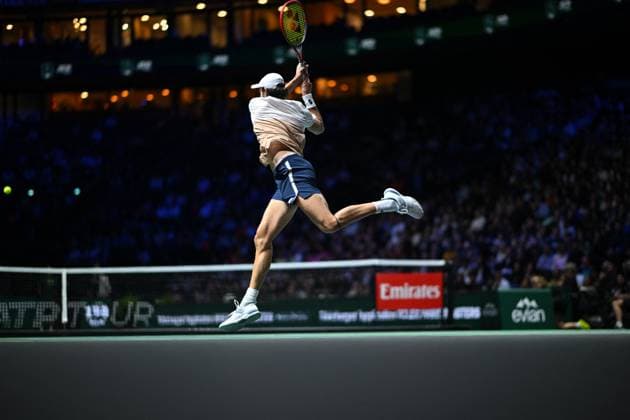 Rolex Paris Master Day 4 Valentin Vacherot (MON) during his third round at the 2025 Rolex Paris Masters at the U Arena in Paris, FRANCE, on October 30, 2025. Photo by Corinne Dubreuil ABACAPRESS.COM Paris Ile-de-France France  Copyright: xDubreuilxCorinne ABACAx