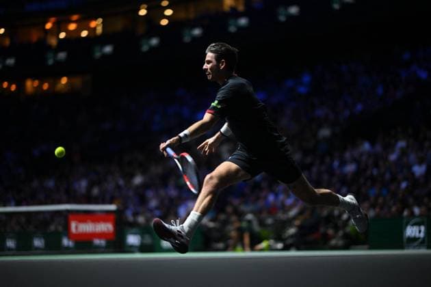 Rolex Paris Master Day 4 Cameron Norrie (GBR) during his third round at the 2025 Rolex Paris Masters at the U Arena in Paris, FRANCE, on October 30, 2025. Photo by Corinne Dubreuil ABACAPRESS.COM Paris Ile-de-France France  Copyright: xDubreuilxCorinne ABACAx