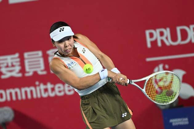 Himeno Sakatsume In WTA250 Japanese tennis player Himeno Sakatsume during a match at the Hong Kong Tennis Open on October 30, 2025 in Hong Kong. (Photo by Kobe Li Nexpher Images) Hong Kong