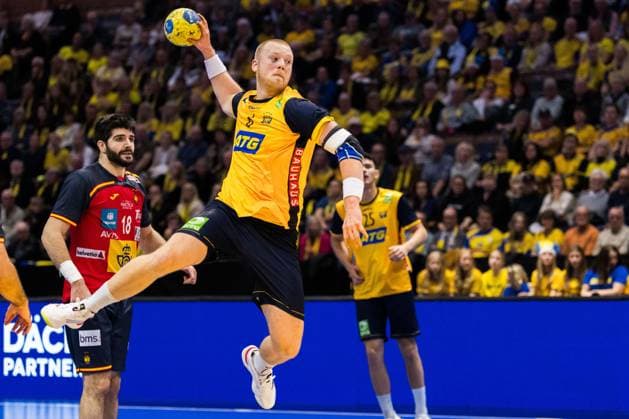 251030 Felix Möller of Sweden during the International Friendly, Länderspiel, Nationalmannschaft handball match between Sweden and Spain on October 30, 2025 in Linköping. Photo: Magnus Andersson BILDBYRAN COP 308 MN0202 handball handboll handball international friendly sverige sweden spain sverige bbeng bbauto sverige sweden Copyright: MAGNUSxANDERSSON BB251030MN021