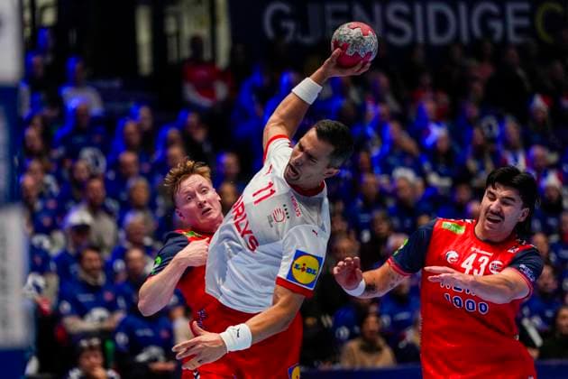 Mens Handball Golden League in Trondheim Spektrum Trondheim 20251030 Norways mens national handball team meets Denmark in the Golden League in Trondheim Spektrum Photo Ole Martin Wold NTB Trondheim Norway EDITORIAL USE ONLY RESTRICTED USE FOR BETTING COMPANIES  Copyright: xOlexMartinxWoldx xNTBx