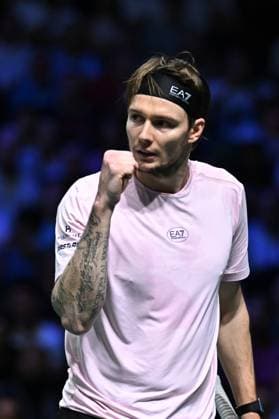 Rolex Paris Master Day 4 - Paris Alexander Bublik (KAZ) during his third round at the 2025 Rolex Paris Masters at the U Arena in Paris, FRANCE, on October 30, 2025. Photo by Corinne Dubreuil ABACAPRESS.COM Paris France  Copyright: xDubreuilxCorinne ABACAx