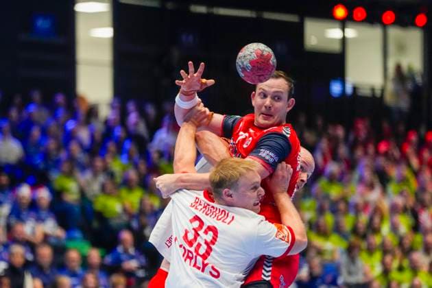 Mens Handball Golden League in Trondheim Spektrum Trondheim 20251030 Norways Sander Sagosen, Norways mens national handball team meets Denmark in the Golden League in Trondheim Spektrum Photo Ole Martin Wold NTB Trondheim Norway EDITORIAL USE ONLY RESTRICTED USE FOR BETTING COMPANIES  Copyright: xOlexMartinxWoldx xNTBx
