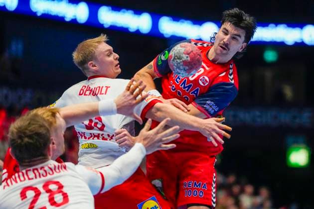 Mens Handball Golden League in Trondheim Spektrum Trondheim 20251030 Norways mens national handball team meets Denmark in the Golden League in Trondheim Spektrum Photo Ole Martin Wold NTB Trondheim Norway EDITORIAL USE ONLY RESTRICTED USE FOR BETTING COMPANIES  Copyright: xOlexMartinxWoldx xNTBx